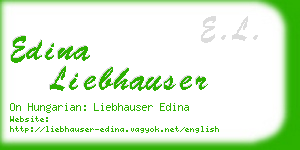 edina liebhauser business card